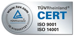 ISO 9001az ziurtatuta dagoelarik TüV-en